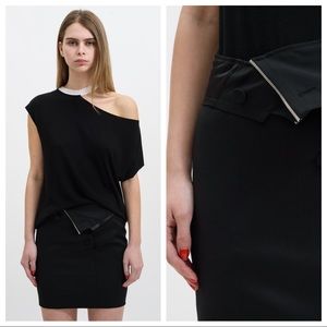 RtA Tailored Virgin Wool Mini Skirt